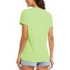image:imageMAGCOMSEN Womens Workout Tops Short Sleeve UPF 50 Athletic Shirts Quick Dry VNeck TShirt Moisture Wicking Gym TeeLight Green