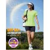 image:imageMAGCOMSEN Womens Workout Tops Short Sleeve UPF 50 Athletic Shirts Quick Dry VNeck TShirt Moisture Wicking Gym TeeLight Green