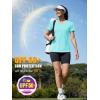 image:imageMAGCOMSEN Womens Workout Tops Short Sleeve UPF 50 Athletic Shirts Quick Dry VNeck TShirt Moisture Wicking Gym TeeLight Lake Blue