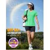 image:imageMAGCOMSEN Womens Workout Tops Short Sleeve UPF 50 Athletic Shirts Quick Dry VNeck TShirt Moisture Wicking Gym TeeMint Green