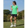 image:imageMAGCOMSEN Womens Workout Tops Short Sleeve UPF 50 Athletic Shirts Quick Dry VNeck TShirt Moisture Wicking Gym TeeMint Green