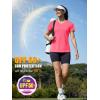 image:imageMAGCOMSEN Womens Workout Tops Short Sleeve UPF 50 Athletic Shirts Quick Dry VNeck TShirt Moisture Wicking Gym TeeRose