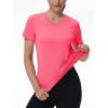 image:imageMAGCOMSEN Womens Workout Tops Short Sleeve UPF 50 Athletic Shirts Quick Dry VNeck TShirt Moisture Wicking Gym TeeRose