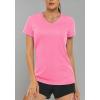 image:imageMAGCOMSEN Womens Workout Tops Short Sleeve UPF 50 Athletic Shirts Quick Dry VNeck TShirt Moisture Wicking Gym TeeRose