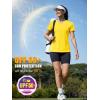 image:imageMAGCOMSEN Womens Workout Tops Short Sleeve UPF 50 Athletic Shirts Quick Dry VNeck TShirt Moisture Wicking Gym TeeYellow
