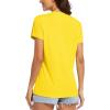 image:imageMAGCOMSEN Womens Workout Tops Short Sleeve UPF 50 Athletic Shirts Quick Dry VNeck TShirt Moisture Wicking Gym TeeYellow