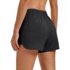 image:imageMAGOCOMSEN Womens Running Athletic Shorts with Pockets 35 Quick Dry Lightweight Workout Gym Shorts Sport CasualBlackblack