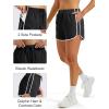 image:imageMAGOCOMSEN Womens Running Athletic Shorts with Pockets 35 Quick Dry Lightweight Workout Gym Shorts Sport CasualBlackwhite