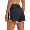 image:imageMAGOCOMSEN Womens Running Athletic Shorts with Pockets 35 Quick Dry Lightweight Workout Gym Shorts Sport CasualBlackwhite