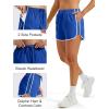 image:imageMAGOCOMSEN Womens Running Athletic Shorts with Pockets 35 Quick Dry Lightweight Workout Gym Shorts Sport CasualBlue