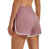 image:imageMAGOCOMSEN Womens Running Athletic Shorts with Pockets 35 Quick Dry Lightweight Workout Gym Shorts Sport CasualGrey Pink