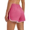 image:imageMAGOCOMSEN Womens Running Athletic Shorts with Pockets 35 Quick Dry Lightweight Workout Gym Shorts Sport CasualHot Pink