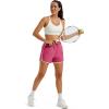 image:imageMAGOCOMSEN Womens Running Athletic Shorts with Pockets 35 Quick Dry Lightweight Workout Gym Shorts Sport CasualHot Pink