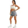 image:imageMAGOCOMSEN Womens Running Athletic Shorts with Pockets 35 Quick Dry Lightweight Workout Gym Shorts Sport CasualLight Grey