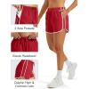 image:imageMAGOCOMSEN Womens Running Athletic Shorts with Pockets 35 Quick Dry Lightweight Workout Gym Shorts Sport CasualRed