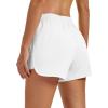 image:imageMAGOCOMSEN Womens Running Athletic Shorts with Pockets 35 Quick Dry Lightweight Workout Gym Shorts Sport CasualWhite