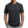 image:imageMAGCOMSEN Mens Short Sleeve Dry Fit Shirts Workout Gym Mesh Shirt Athletic Running Lightweight Performance TshirtBlack