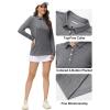 image:imageMAGCOMSEN Long Sleeve Shirts for Women Polo Quick Dry Sports Tennis Golf Shirts Collared Tops Moisture Wicking Grey XL