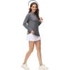 image:imageMAGCOMSEN Long Sleeve Shirts for Women Polo Quick Dry Sports Tennis Golf Shirts Collared Tops Moisture Wicking Grey XL