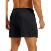 image:imageMAGCOMSEN Mens 5 Athletic Running Shorts Mesh Quick Dry Lightweight Linerless Gym Workout Shorts with Zipper PocketsBlack