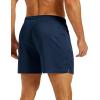 image:imageMAGCOMSEN Mens 5 Athletic Running Shorts Mesh Quick Dry Lightweight Linerless Gym Workout Shorts with Zipper PocketsNavy