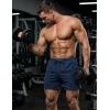 image:imageMAGCOMSEN Mens 5 Athletic Running Shorts Mesh Quick Dry Lightweight Linerless Gym Workout Shorts with Zipper PocketsNavy
