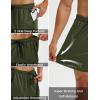 image:imageMAGCOMSEN Mens 5 Athletic Running Shorts Quick Dry Lightweight Linerless Mesh Workout Gym Active Shorts with PocketsArmy Green