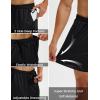 image:imageMAGCOMSEN Mens 5 Athletic Running Shorts Quick Dry Lightweight Linerless Mesh Workout Gym Active Shorts with PocketsBlack
