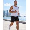 image:imageMAGCOMSEN Mens 5 Athletic Running Shorts Quick Dry Lightweight Linerless Mesh Workout Gym Active Shorts with PocketsBlack