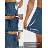 image:imageMAGCOMSEN Mens 5 Athletic Running Shorts Quick Dry Lightweight Linerless Mesh Workout Gym Active Shorts with PocketsBlue Grey