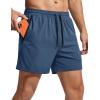 image:imageMAGCOMSEN Mens 5 Athletic Running Shorts Quick Dry Lightweight Linerless Mesh Workout Gym Active Shorts with PocketsBlue Grey