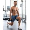 image:imageMAGCOMSEN Mens 5 Athletic Running Shorts Quick Dry Lightweight Linerless Mesh Workout Gym Active Shorts with PocketsBlue Grey