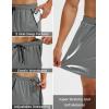 image:imageMAGCOMSEN Mens 5 Athletic Running Shorts Quick Dry Lightweight Linerless Mesh Workout Gym Active Shorts with PocketsMedium Grey