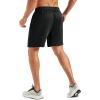image:imageMAGCOMSEN Mens 7 Athletic Running Shorts Quick Dry Lightweight Mesh Basketball Workout Shorts with Zipper PocketsBlack