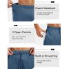 image:imageMAGCOMSEN Mens 7 Athletic Running Shorts Quick Dry Lightweight Mesh Basketball Workout Shorts with Zipper PocketsBlue Grey