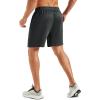 image:imageMAGCOMSEN Mens 7 Athletic Running Shorts Quick Dry Lightweight Mesh Basketball Workout Shorts with Zipper PocketsDark Grey