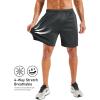 image:imageMAGCOMSEN Mens 7 Athletic Running Shorts Quick Dry Lightweight Mesh Basketball Workout Shorts with Zipper PocketsDark Grey