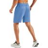 image:imageMAGCOMSEN Mens 7 Athletic Running Shorts Quick Dry Lightweight Mesh Basketball Workout Shorts with Zipper PocketsLight Blue