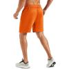 image:imageMAGCOMSEN Mens 7 Athletic Running Shorts Quick Dry Lightweight Mesh Basketball Workout Shorts with Zipper PocketsOrange