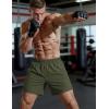 image:imageMAGCOMSEN Mens Athletic Shorts 5 Quick Dry Lightweight Linerless Gym Workout Hiking Shorts with Zipper PocketsArmy Green