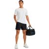 image:imageMAGCOMSEN Mens Athletic Shorts 5 Quick Dry Lightweight Linerless Gym Workout Hiking Shorts with Zipper PocketsBlack