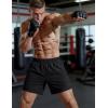 image:imageMAGCOMSEN Mens Athletic Shorts 5 Quick Dry Lightweight Linerless Gym Workout Hiking Shorts with Zipper PocketsBlack