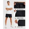 image:imageMAGCOMSEN Mens Athletic Shorts 5 Quick Dry Lightweight Linerless Gym Workout Hiking Shorts with Zipper PocketsBlack