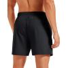 image:imageMAGCOMSEN Mens Athletic Shorts 5 Quick Dry Lightweight Linerless Gym Workout Hiking Shorts with Zipper PocketsBlack