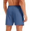 image:imageMAGCOMSEN Mens Athletic Shorts 5 Quick Dry Lightweight Linerless Gym Workout Hiking Shorts with Zipper PocketsBlue Grey