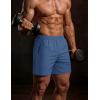 image:imageMAGCOMSEN Mens Athletic Shorts 5 Quick Dry Lightweight Linerless Gym Workout Hiking Shorts with Zipper PocketsBlue Grey