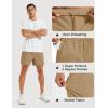 image:imageMAGCOMSEN Mens Athletic Shorts 5 Quick Dry Lightweight Linerless Gym Workout Hiking Shorts with Zipper PocketsKhaki