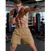 image:imageMAGCOMSEN Mens Athletic Shorts 5 Quick Dry Lightweight Linerless Gym Workout Hiking Shorts with Zipper PocketsKhaki