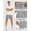 image:imageMAGCOMSEN Mens Athletic Shorts 5 Quick Dry Lightweight Linerless Gym Workout Hiking Shorts with Zipper PocketsLight Grey