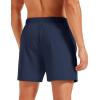 image:imageMAGCOMSEN Mens Athletic Shorts 5 Quick Dry Lightweight Linerless Gym Workout Hiking Shorts with Zipper PocketsNavy